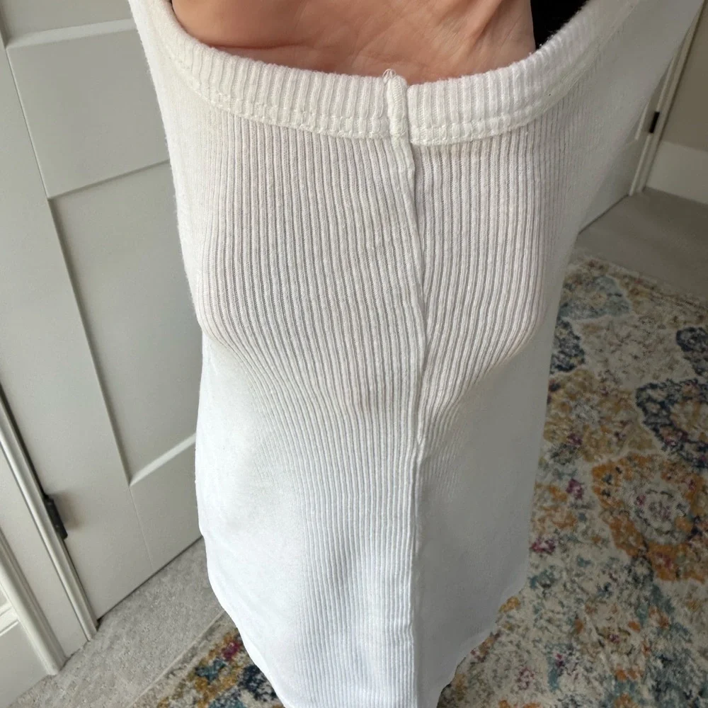 J Crew Factory | Sleeveless Tank Top | White | L - Picture 4 of 5